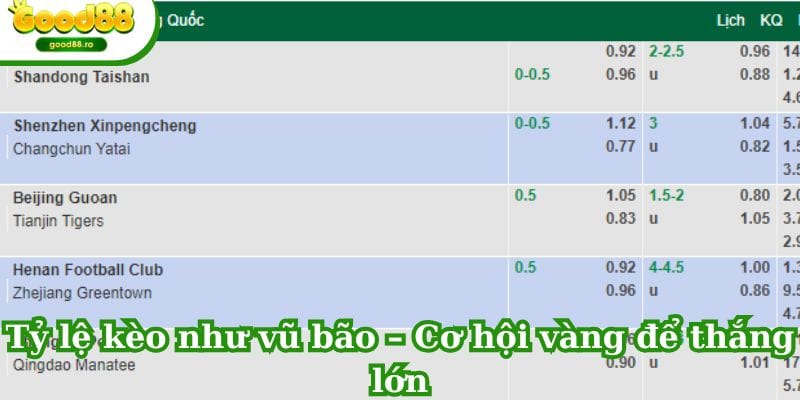 Nhiều kèo cược thể thao phong phù được cung cấp cho mọi người